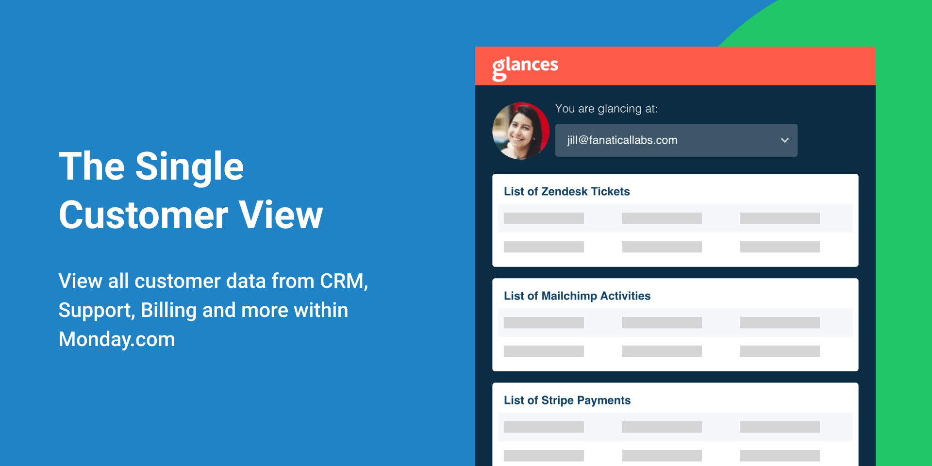 Integrate Monday.com with anything by using Glances