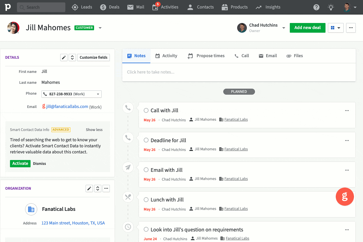 How Pipedrive Connects with Glances How Pipedrive Connects with Glances