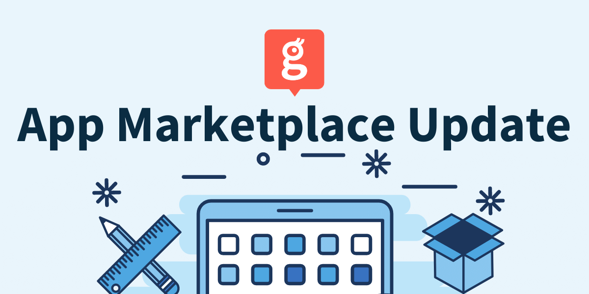 Who is featuring Glances Promo image with text App Marketplace Update
