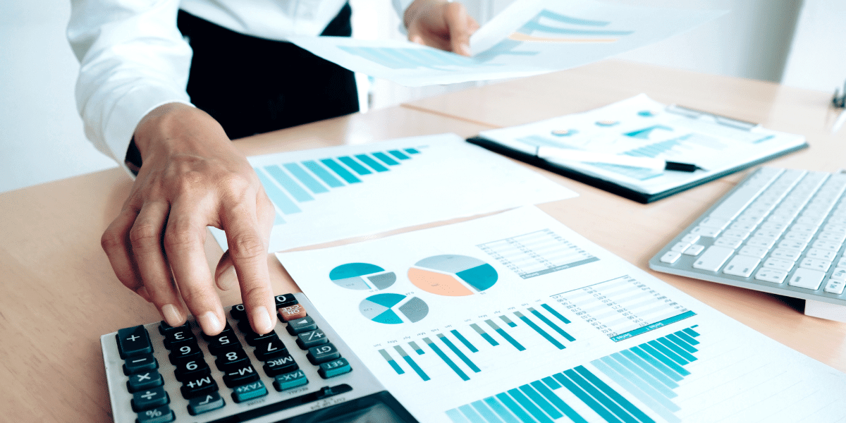 Person crunching numbers