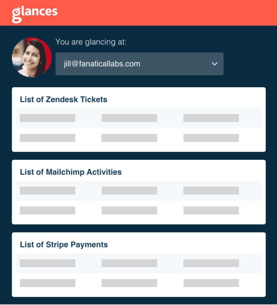 Easily view Stripe payment data from Zendesk, Mailchimp, and more. Easily view Stripe payment data from Zendesk, Mailchimp, and more.