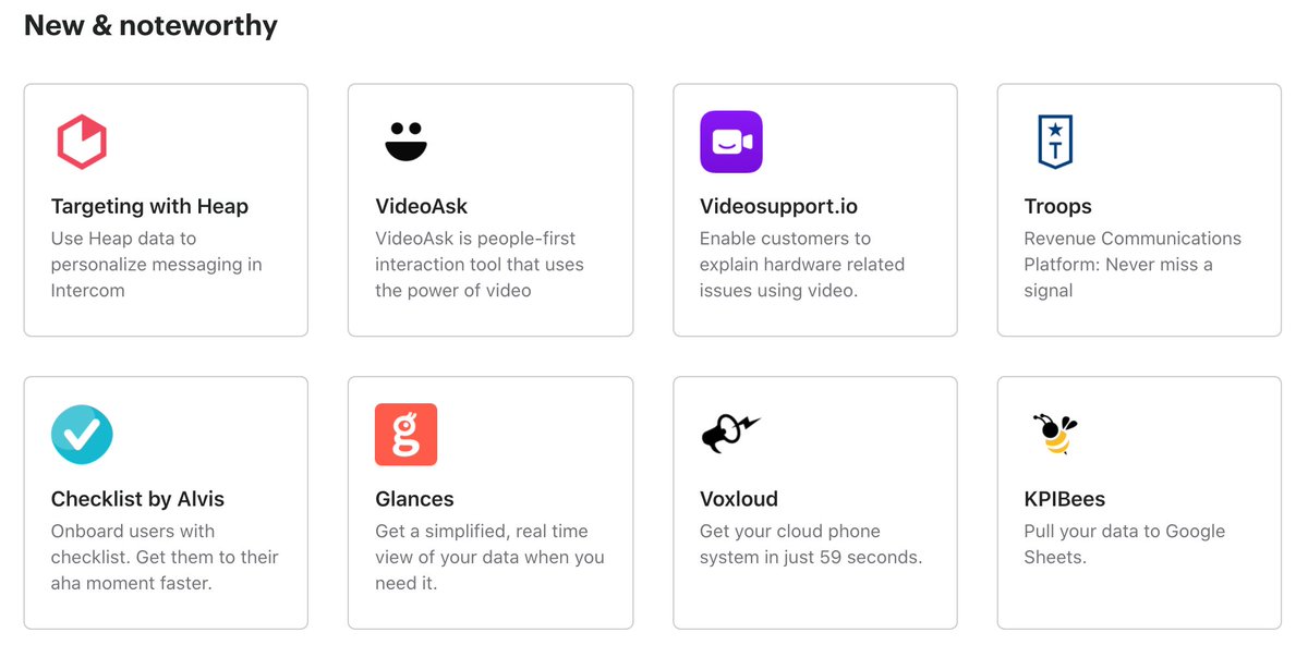 New and Noteworthy Intercom Apps