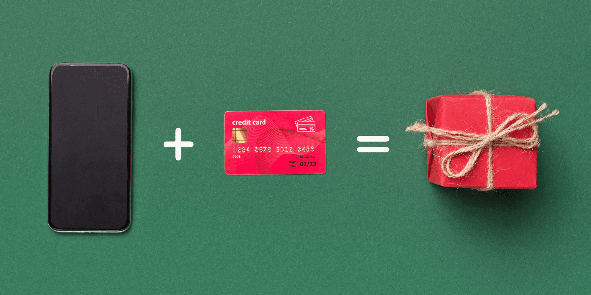 The busiest shopping season of the year A phone and a credit card equals a gift
