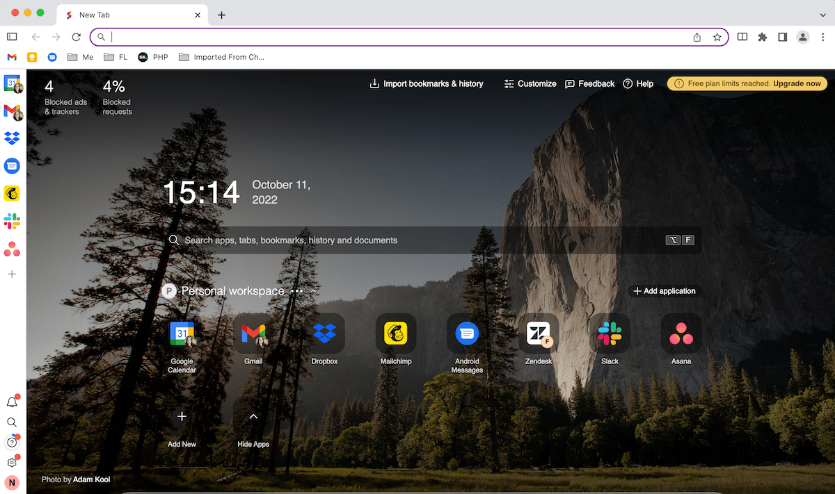 How Sidekick organizes your apps Screenshot of Sidekick