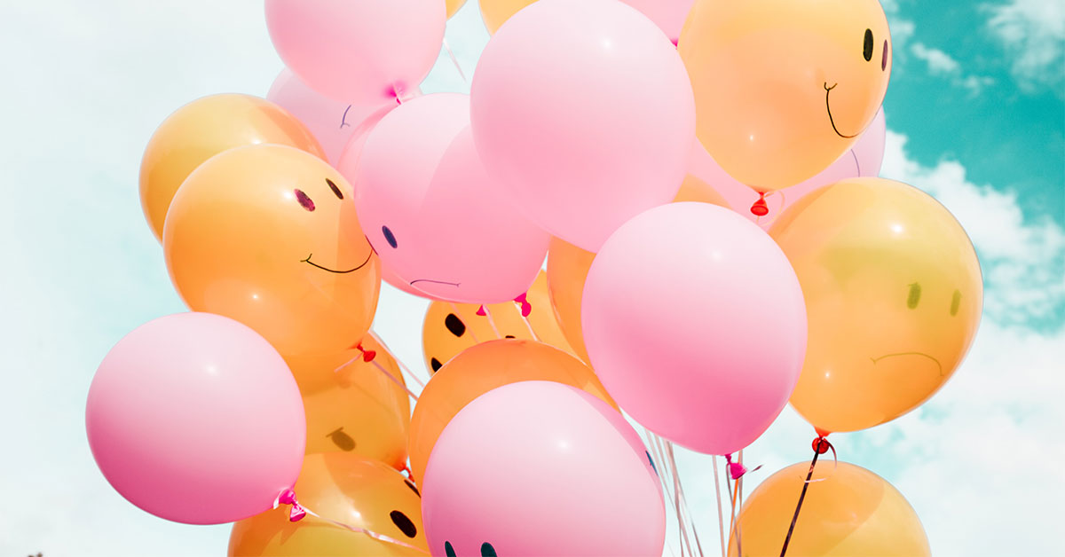 Balloons with smiles