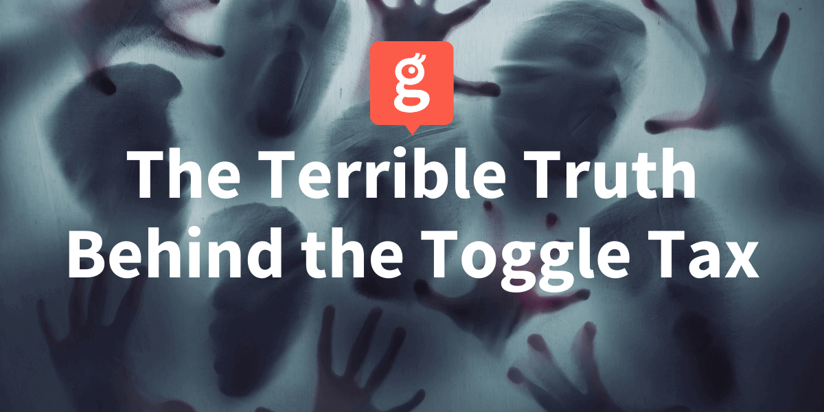 The Terrible Truth Behind the Toggle Tax Disturbing image of faces and hands pressed up against a sheer fabric